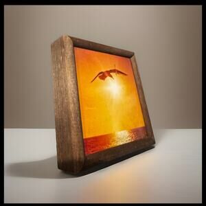 Vintage Sunset Framed Art Set of 2 – 1970s 1980s Coastal Wall Decor